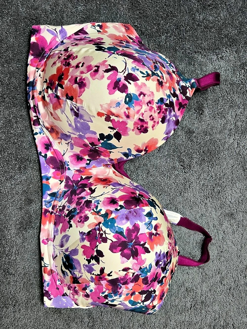 Torrid Floral Bra Pink & Purple 44G
